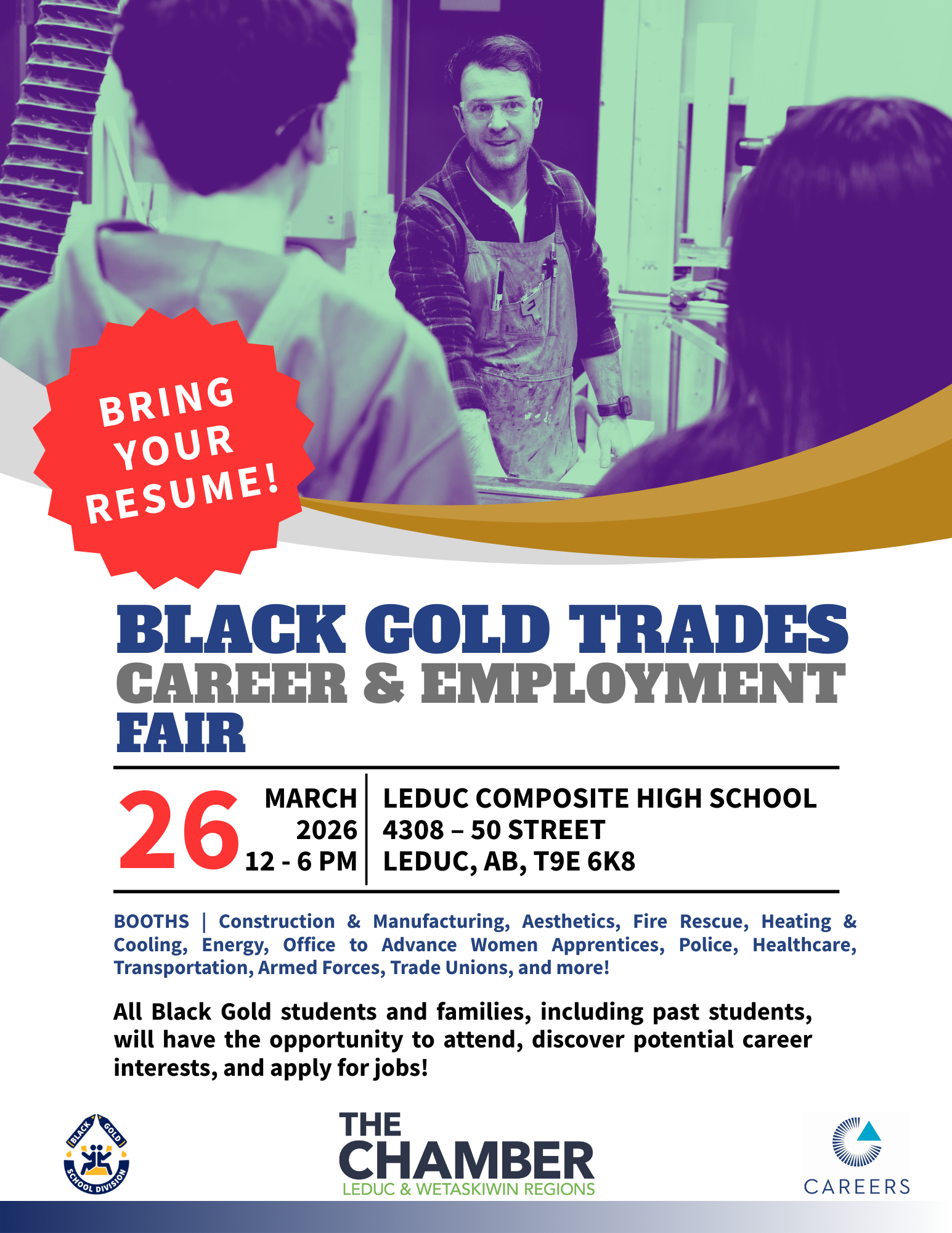 Black Gold Trades Career & Employment Fair Poster